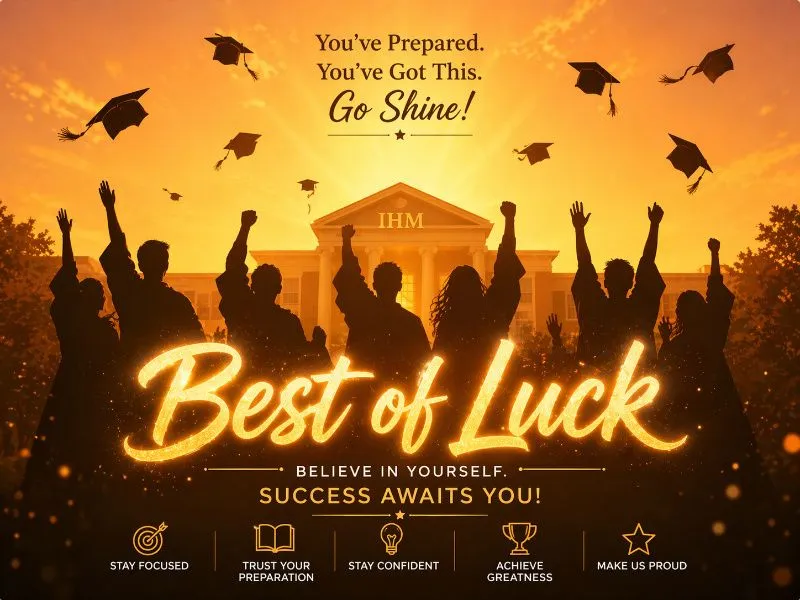 NCHM JEE 2026 Exam Success - Best of Luck Students