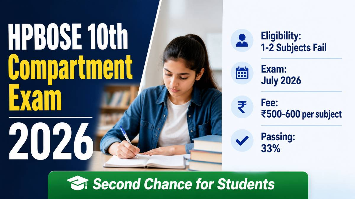 HPBOSE 10th Compartment Exam 2026 guide for fail students