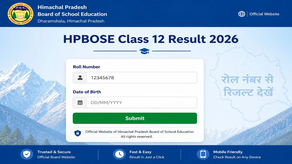 HP Board 12th Result 2026 – Check by roll number at hpbose.org