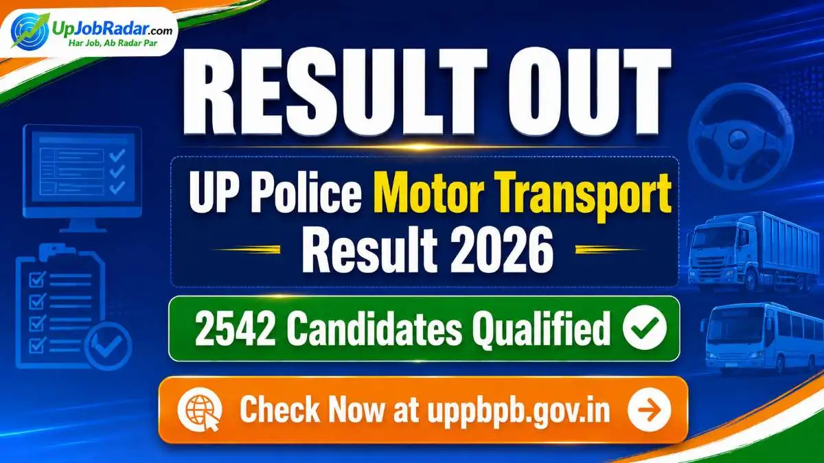 UP Police Motor Transport Result 2026