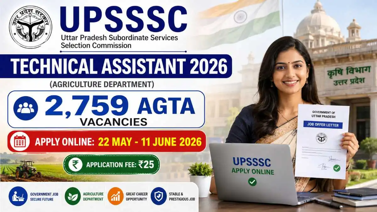 UPSSSC Technical Assistant Recruitment 2026 - 2759 Posts