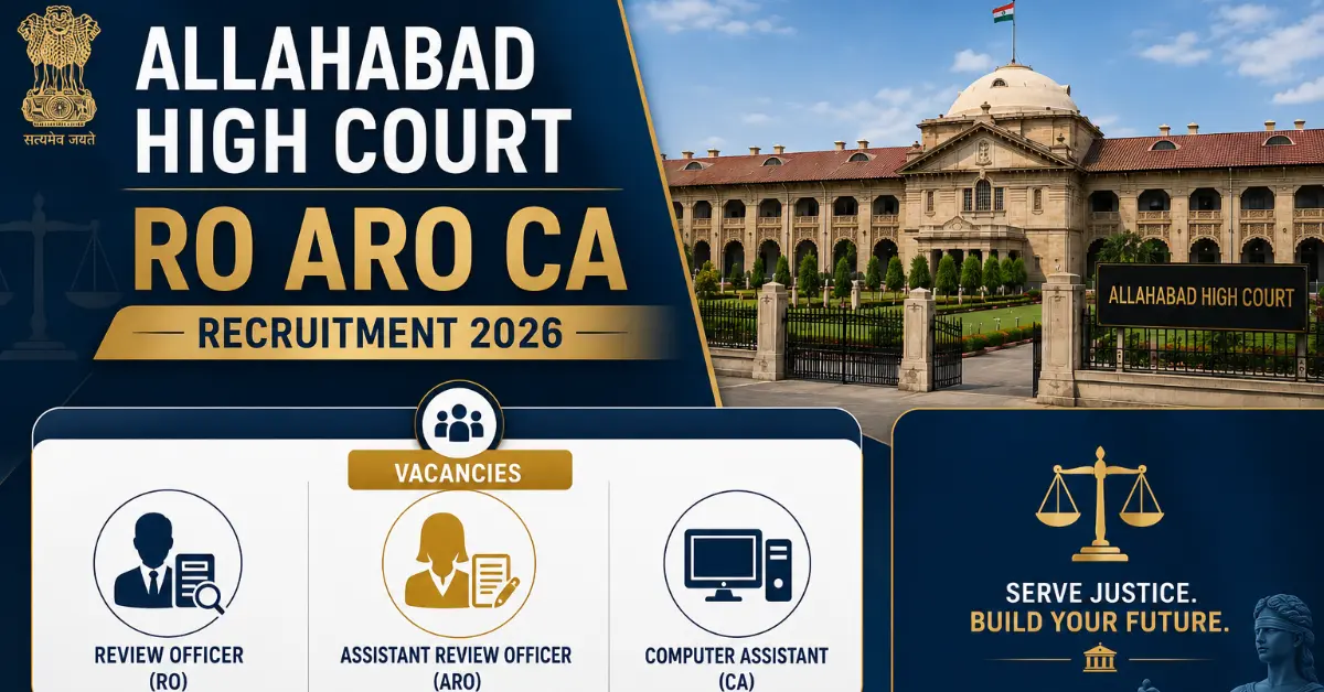 AHC RO ARO CA Vacancy Details 2026 Allahabad High Court RO ARO CA Recruitment 2026 vacancy details