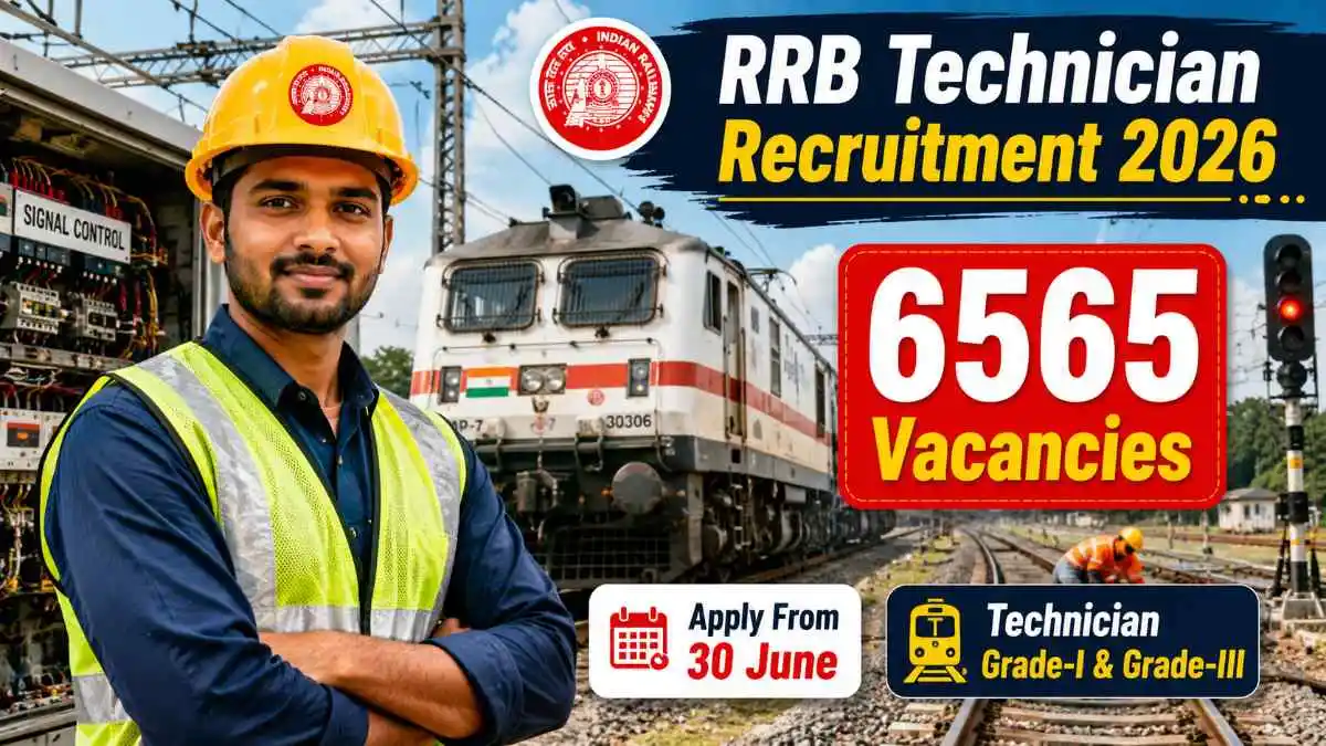 Indian Railways technician recruitment opportunity for technical and ITI candidates in 2026.
