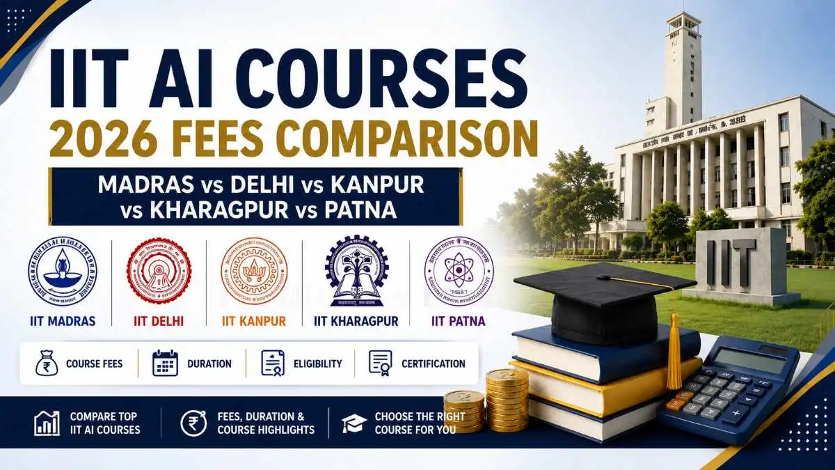 IIT AI Courses Fees Comparison Infographic 2026