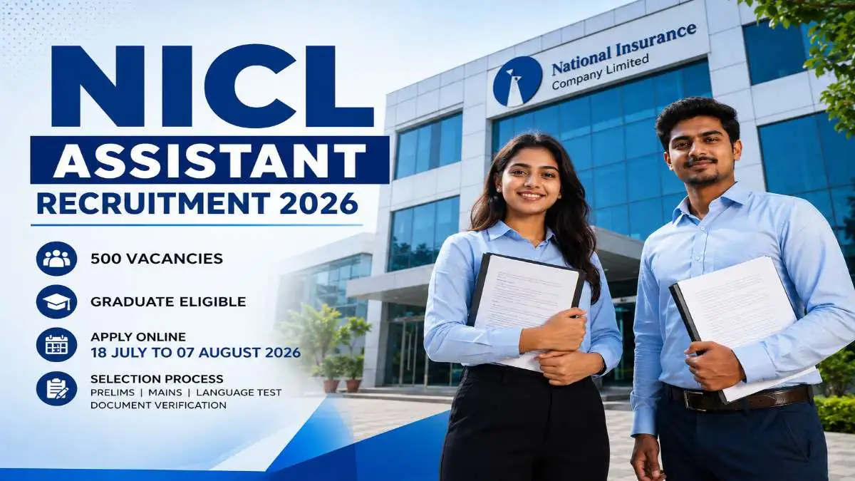 NICL Assistant Recruitment 2026 notification for 500 posts apply online