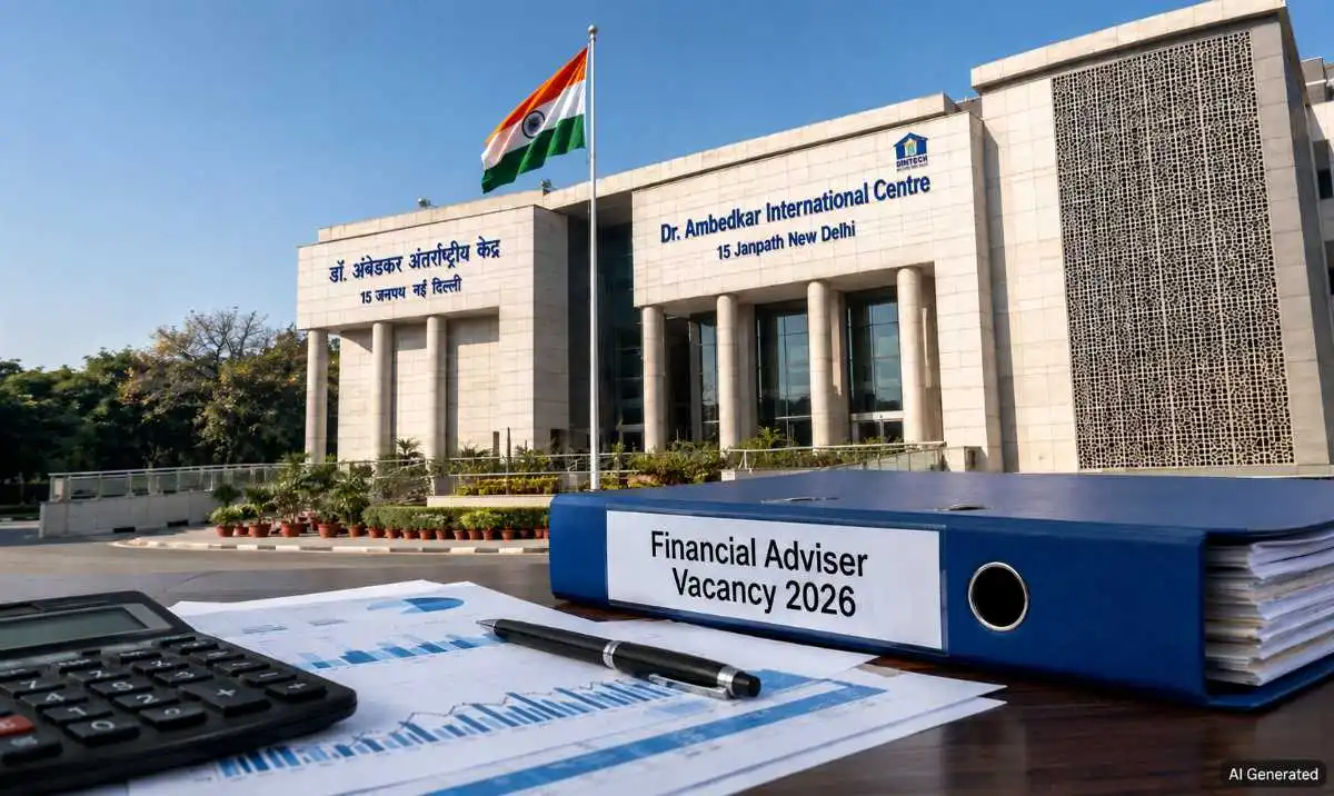Financial Adviser Vacancy 2026 - Level-13 Deputation Post at 15 Janpath New Delhi