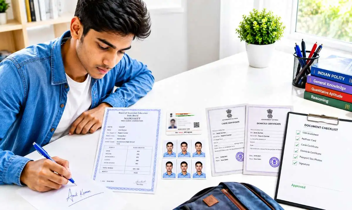 सरकारी नौकरी के लिए जरूरी documents 2026 - 10th, Aadhaar, Photo, Caste, EWS, Domicile, NOC, DV की पूरी checklist