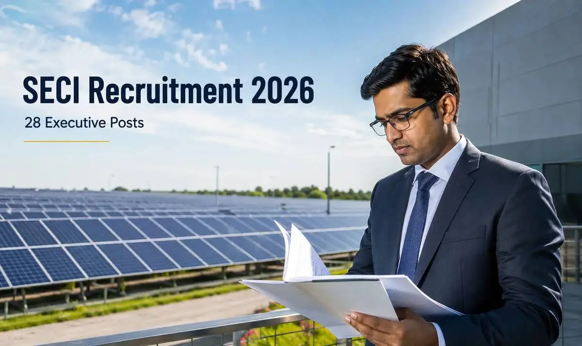 SECI Recruitment 2026 for 28 executive posts in renewable energy sector