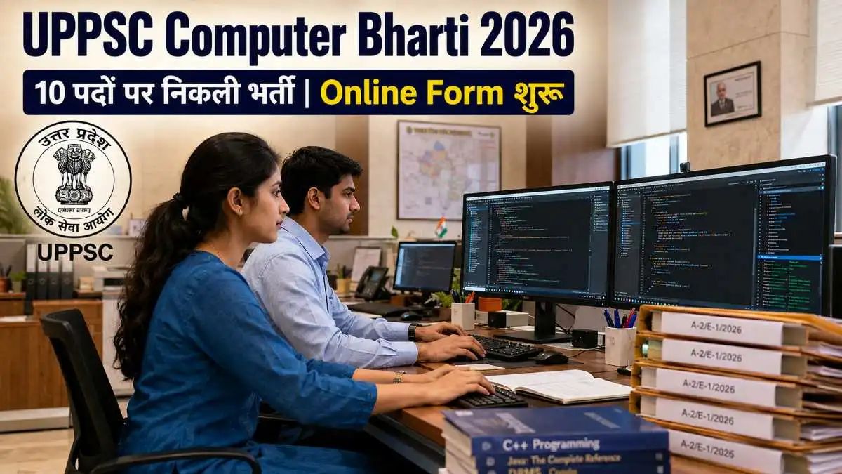 UPPSC Computer Cadre Recruitment 2026 - Manager System, Senior Programmer, Programmer Grade-2 and Computer Operator Grade-B ke 10 padon par bharti ka official notification A-2/E-1/2026