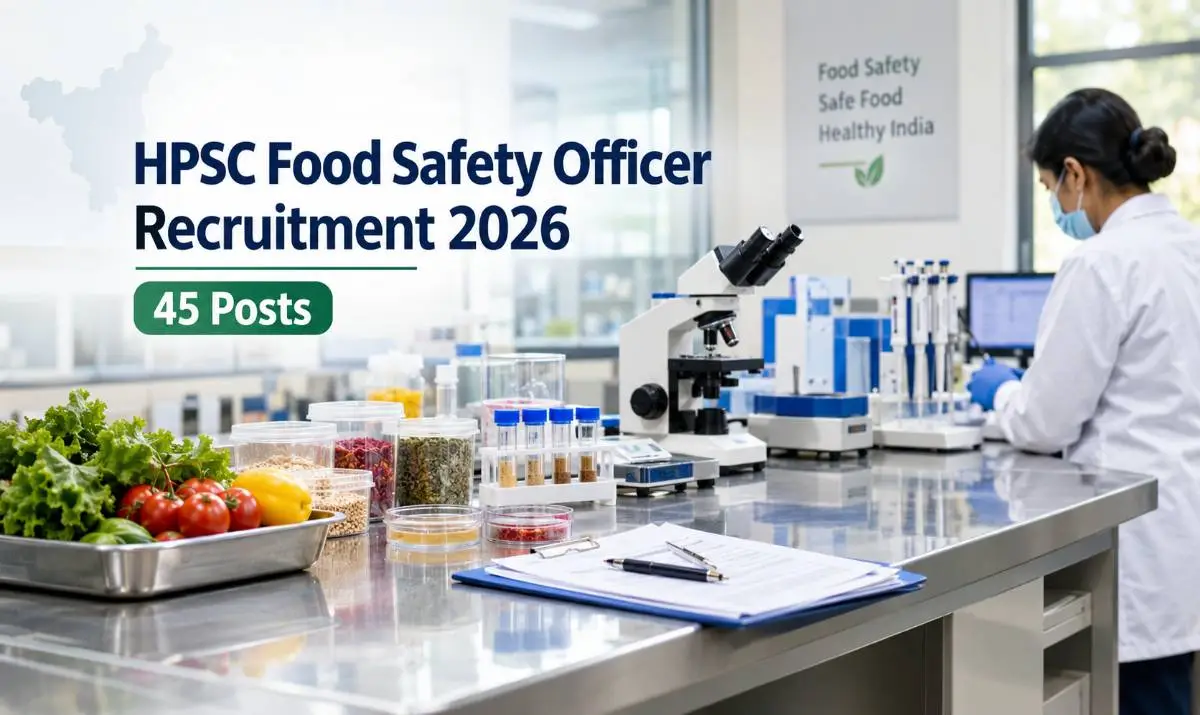 HPSC Food Safety Officer Recruitment 2026 45 posts