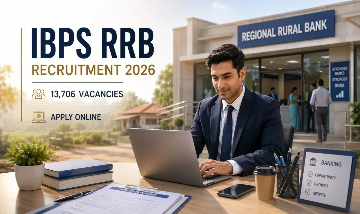 IBPS RRB Recruitment 2026 with 13,706 vacancies and online application
