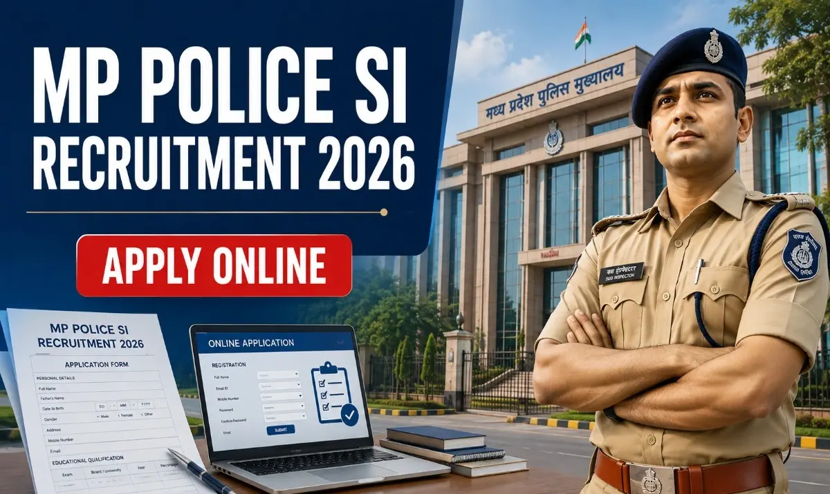MP Police SI Recruitment 2026 for Sub Inspector and Subedar posts in Madhya Pradesh