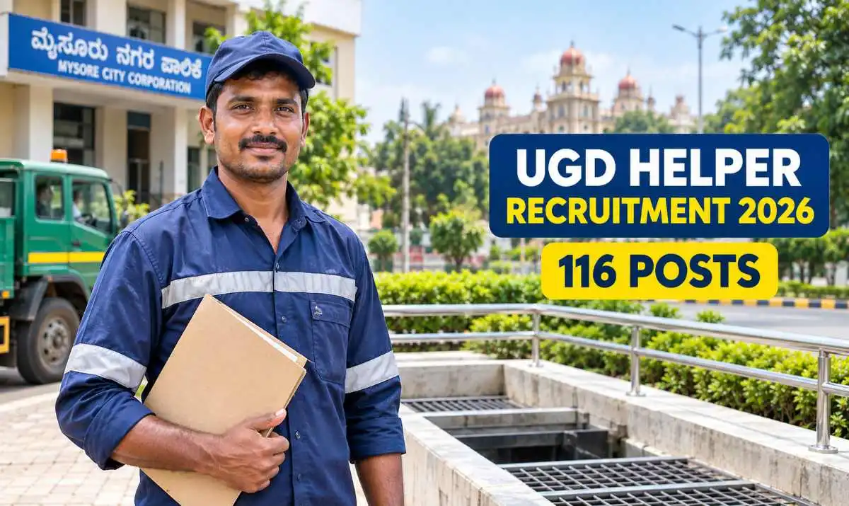 Mysore City Corporation Recruitment 2026 UGD Helper 116 Posts