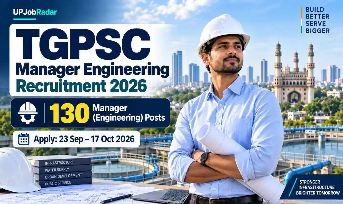 TGPSC Manager Engineering Recruitment 2026 for 130 posts
