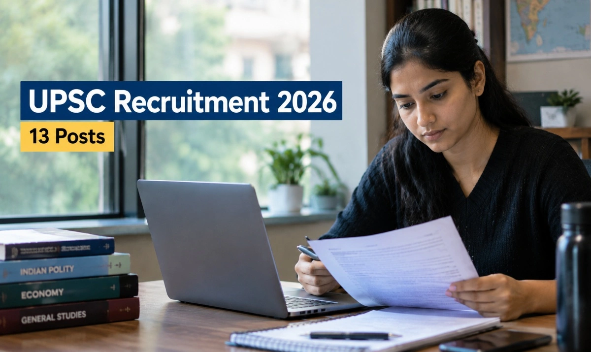 UPSC Recruitment 2026 for 13 posts – latest recruitment details