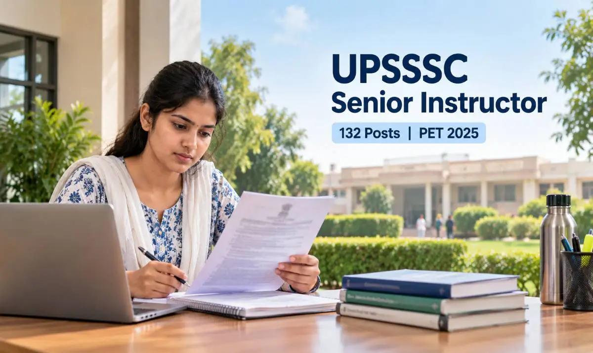 UPSSSC Senior Instructor Recruitment 2026 for 132 posts