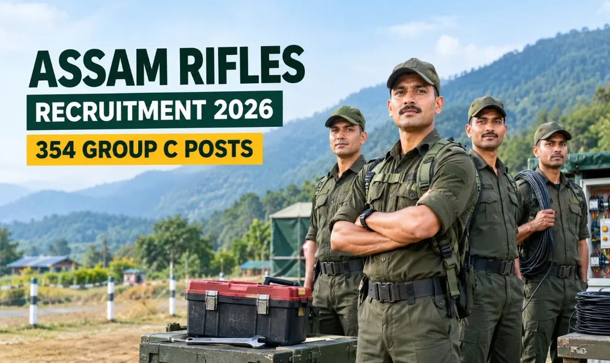 Assam Rifles Recruitment 2026 for 354 Group C technical and tradesman posts