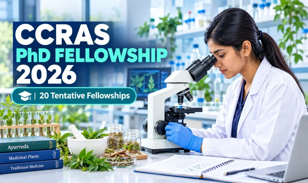 CCRAS PhD Fellowship 2026 for NET-qualified postgraduate research candidates
