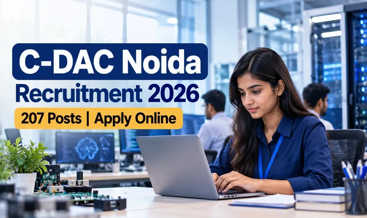 C-DAC Noida Recruitment 2026 apply online for 207 contractual posts