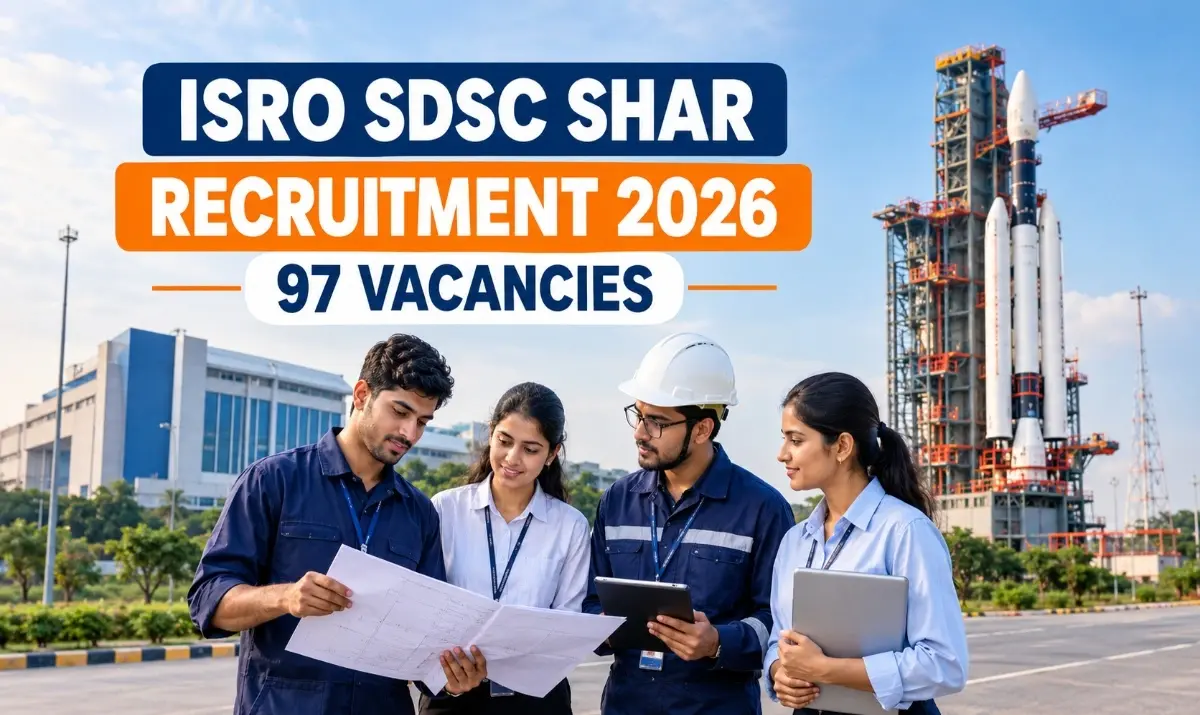 ISRO SDSC SHAR Recruitment 2026 for 97 vacancies