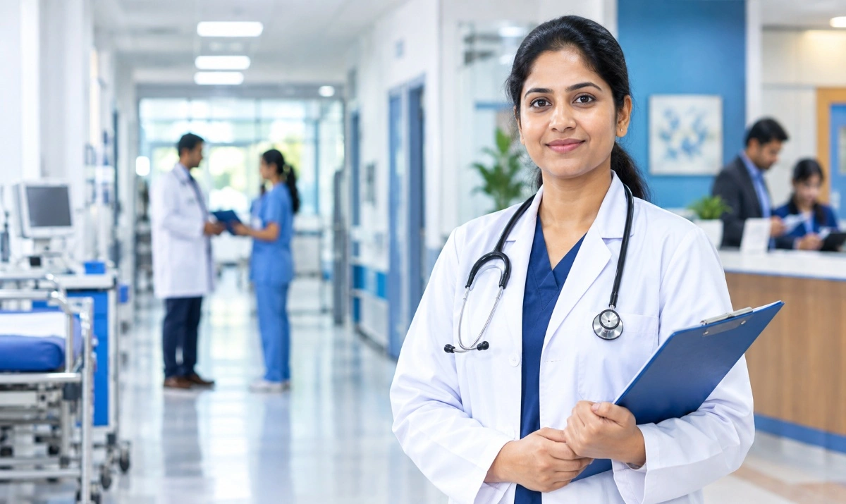 Indian doctor representing Mata Gujri Hospital Senior Resident Recruitment 2026