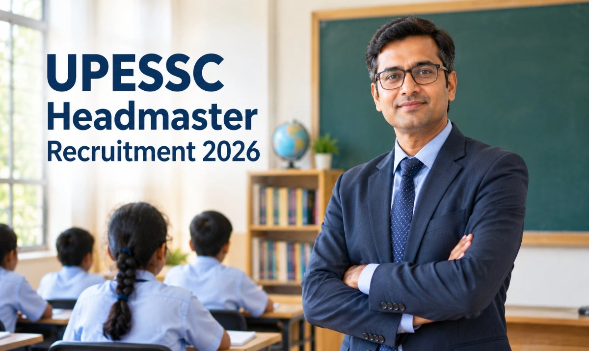 UPESSC Headmaster Recruitment 2026 with reported 1,172 vacancies