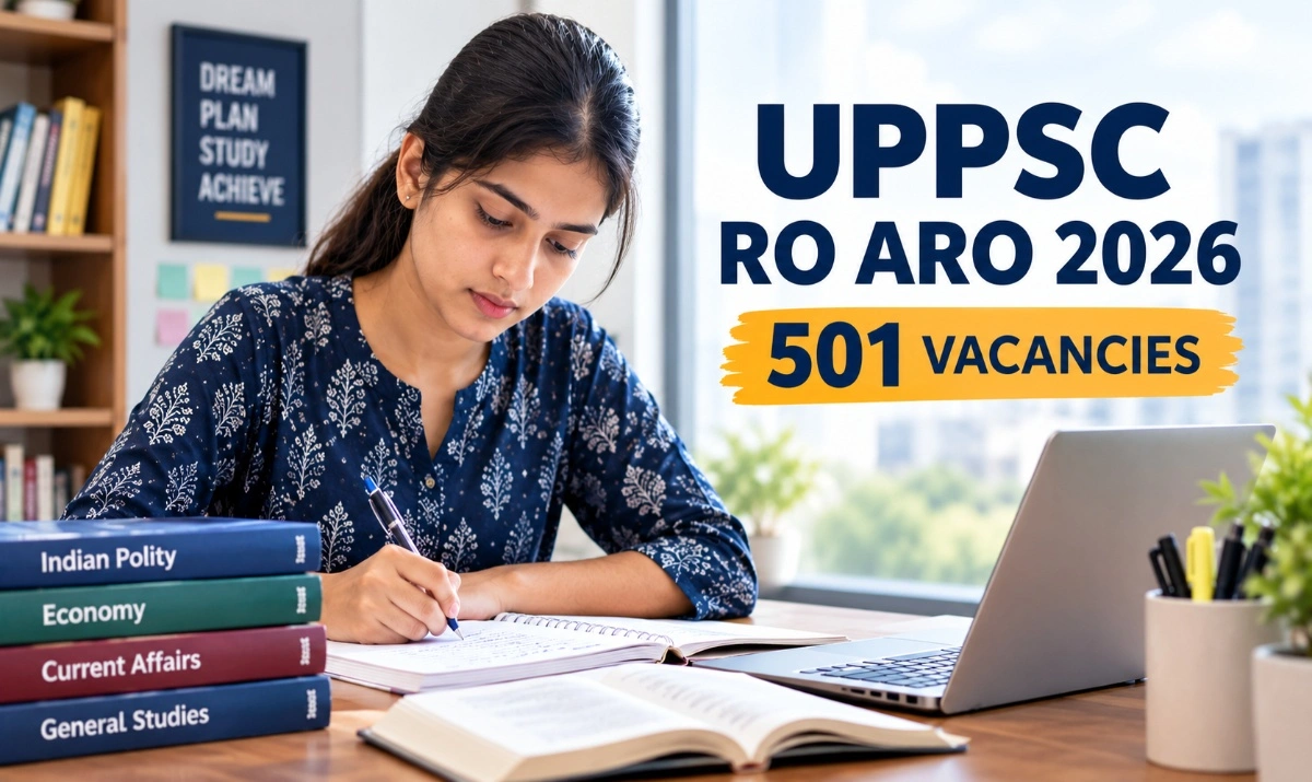 UPPSC RO ARO Recruitment 2026 for 501 vacancies, apply online by 26 November 2026